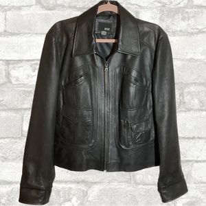 Ladies leather jacket by ana